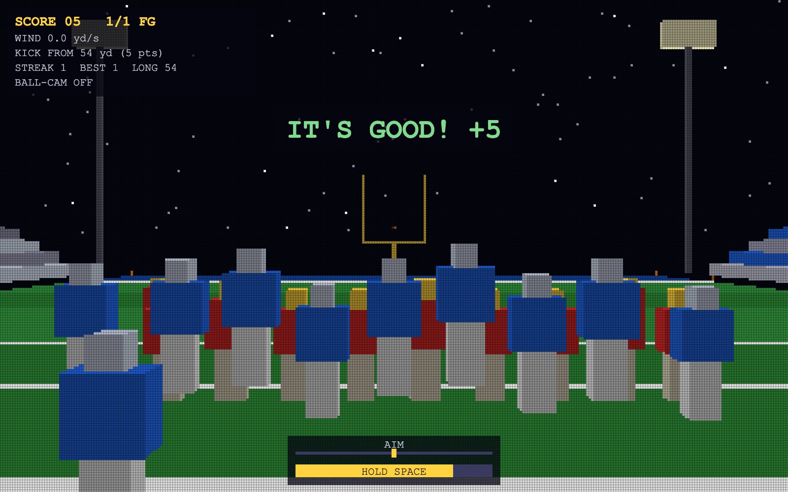 Made field goal celebration